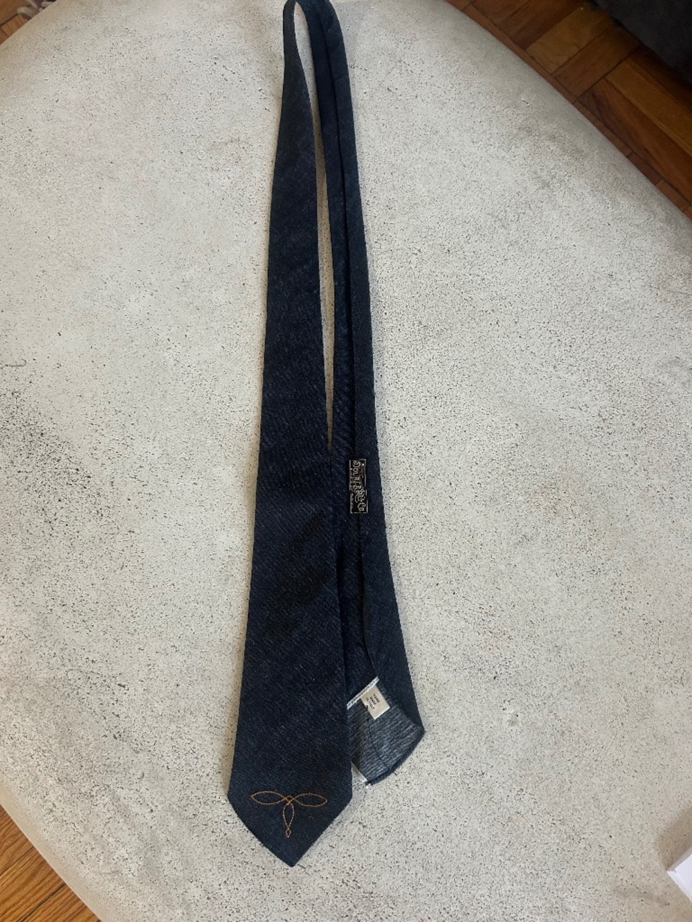 Rugby Ralph Lauren double rl RRL denim tie vintage rare